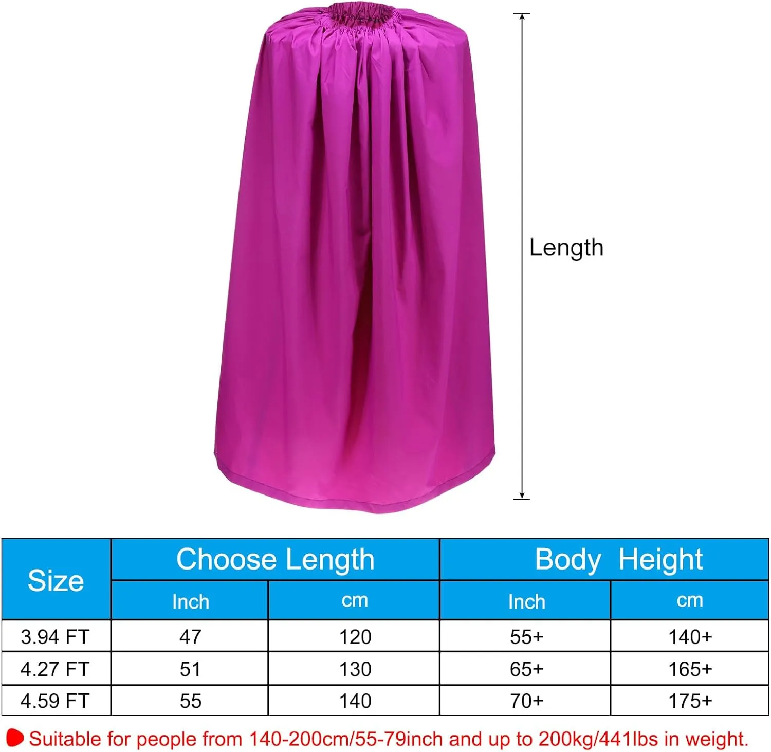 PATIKIL Portable Dressing Room, 4.59ft Length Instant Dressing Cover Up Changing Tent Privacy Shelters for Beach Boating Camping Competition, Rose Red