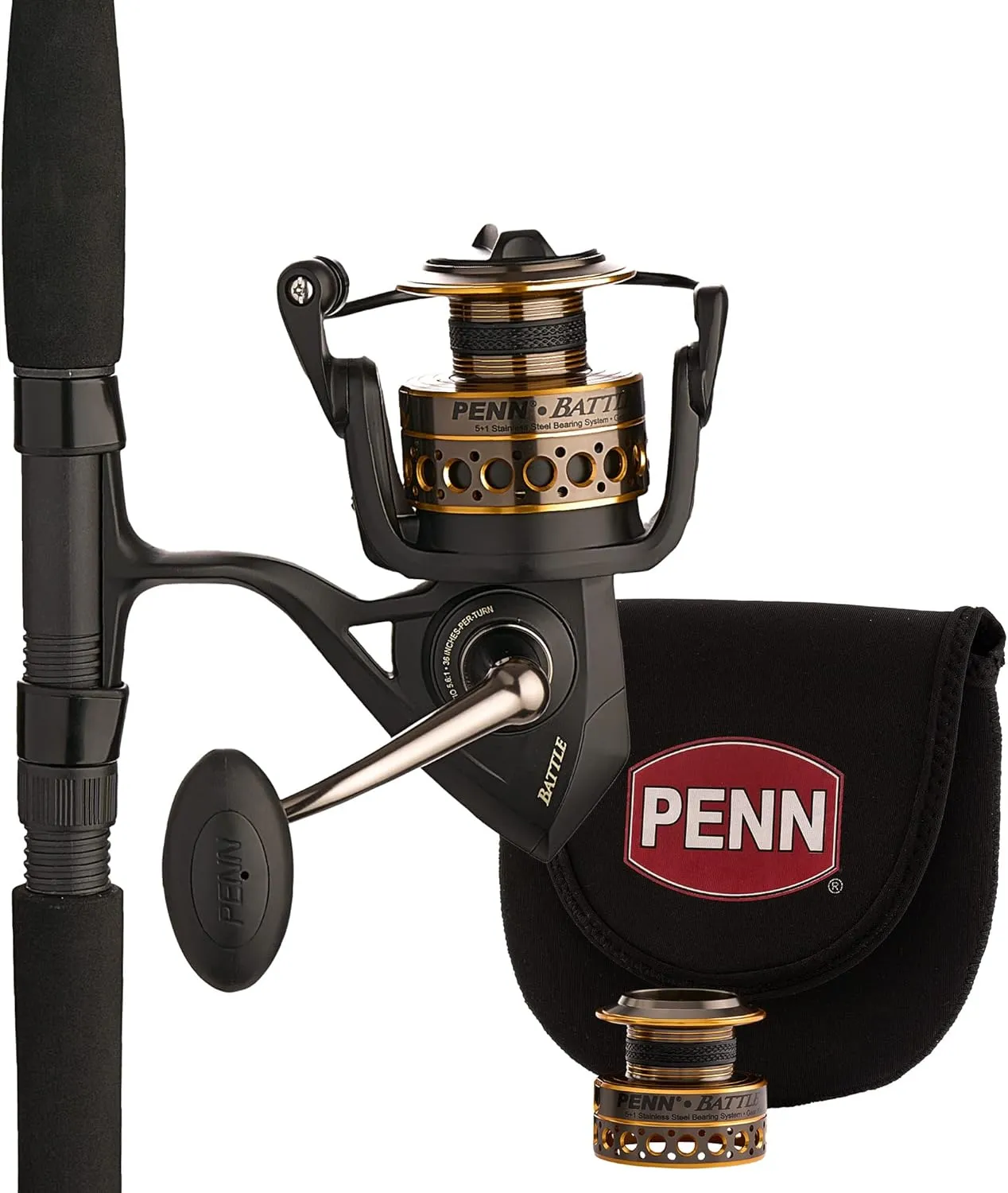 PENN Battle Spinning Reel and Fishing Rod Combo
