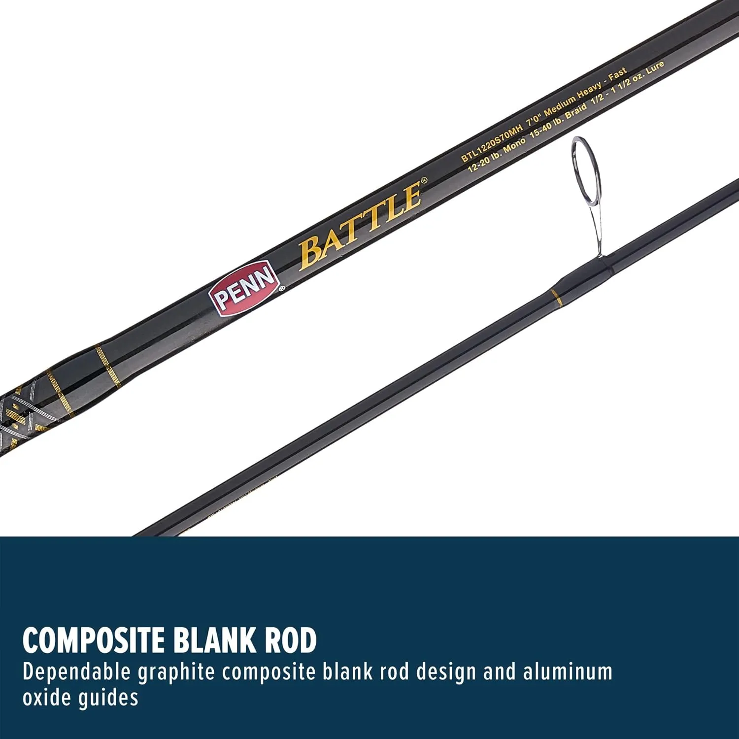 PENN Battle Spinning Reel and Fishing Rod Combo