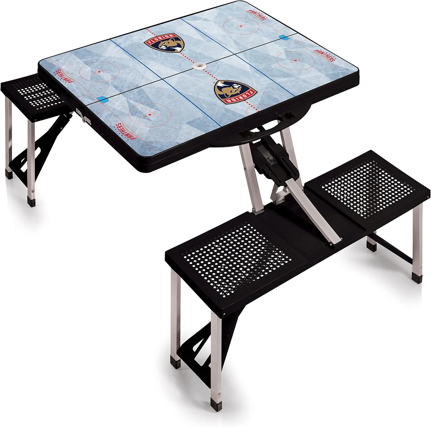 PICNIC TIME NHL Unisex-Adult NHL Picnic Table Portable Folding Table with Seats