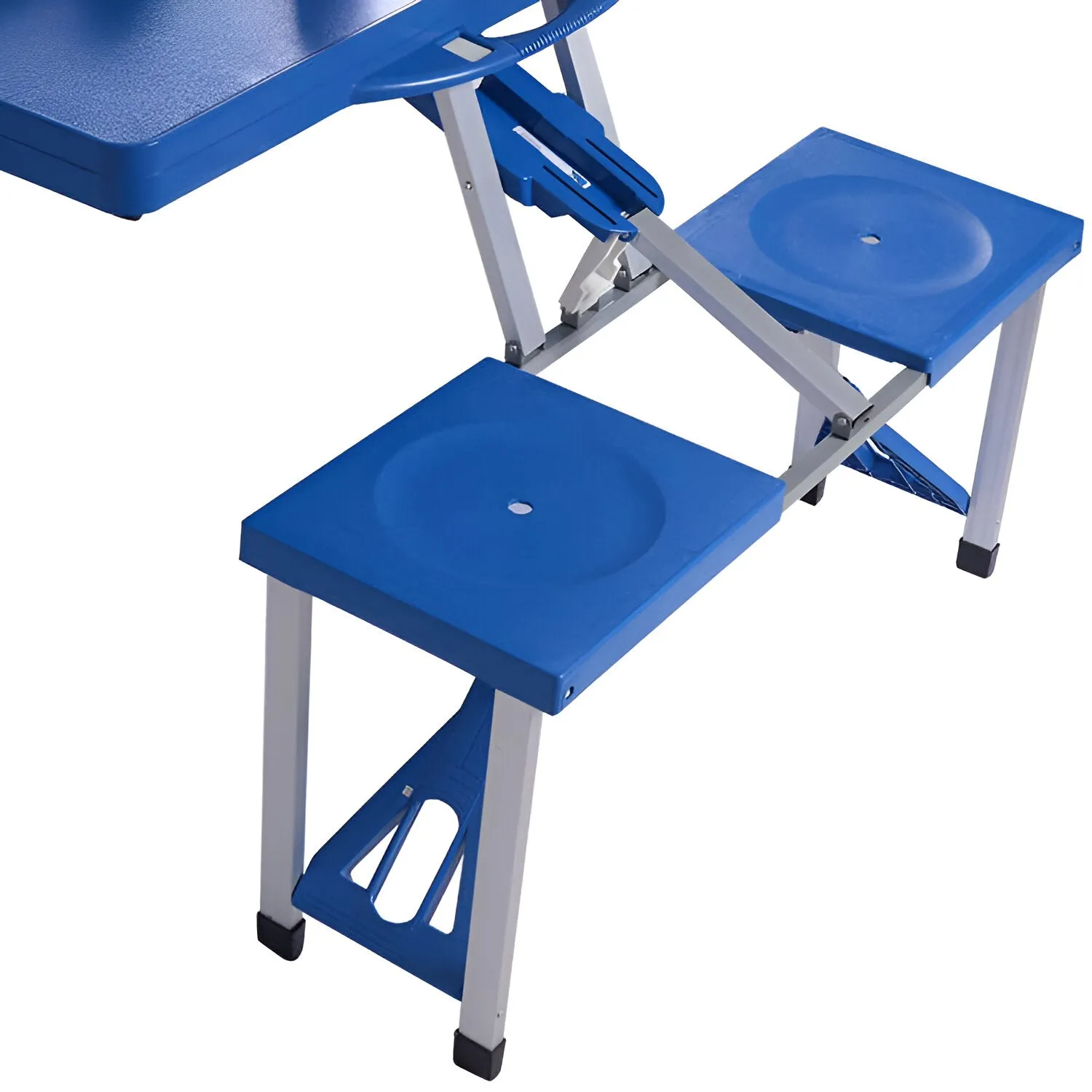 Plastic Blue Table And Chair Set Folding Table outdoor table chair with umbrella