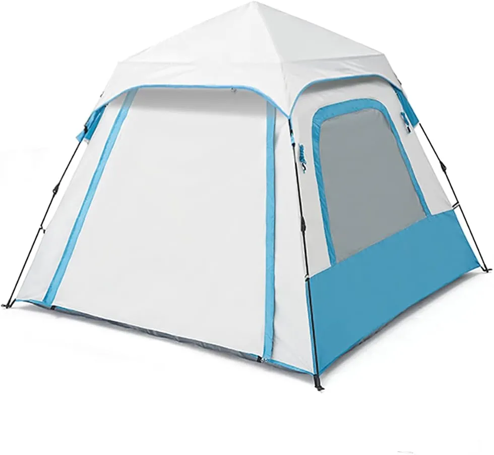 Pop Up Instant TentsFamily Camping TentCamping Tent 3-4 Person Waterproof Automatic Tents for Camping Outdoor Backyard