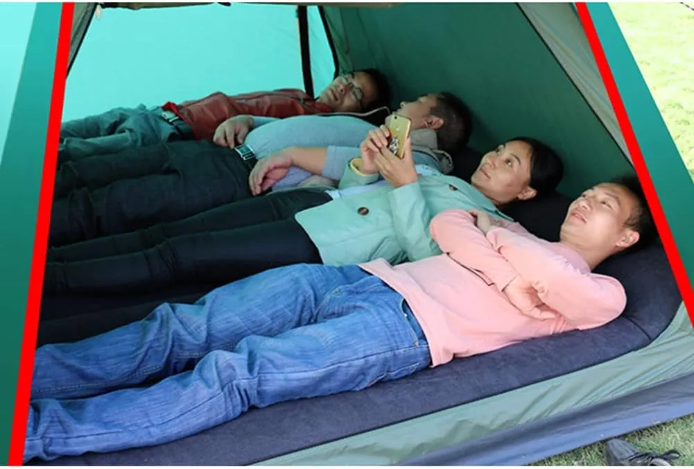 Pop Up Tent Family Camping Tent 3-4 Person Portable Tent Automatic Tent Waterproof Windproof for Camping Hiking Mountaineering (Green 3)