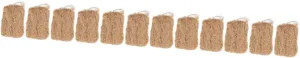 POPETPOP 4sets Jute Fiber Firestarters Essential Camping Flame Starter Tool 3pcs*4
