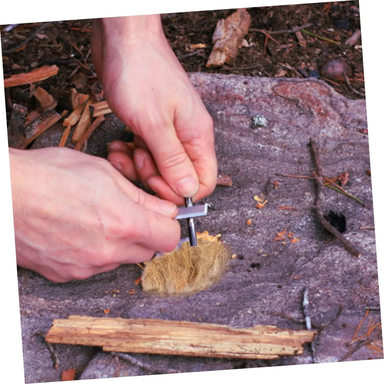 POPETPOP 4sets Jute Fiber Firestarters Essential Camping Flame Starter Tool 3pcs*4
