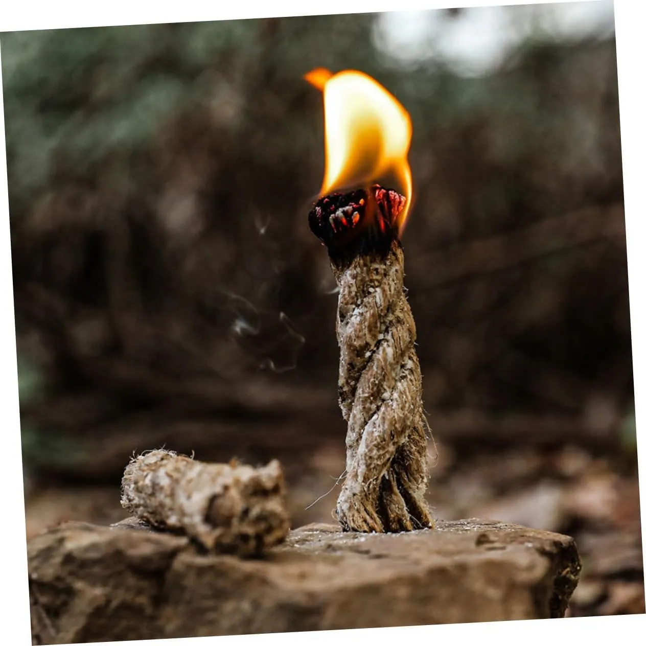 POPETPOP 6 Pcs Outdoor Lighting Rope Natural Rope Barbecue Tools Camping Ropes Fire Starter for Outdoor BBQ Fire