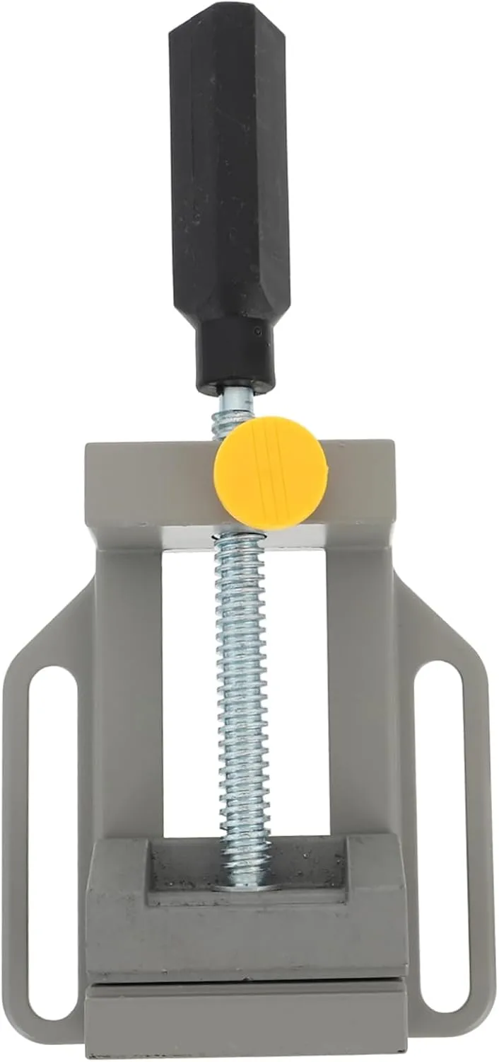 POPETPOP Small Drill Press Vice Flat Clamp for DIY Carving Jewelry Making Woodworking Ergonomic Handle Durable Cost Tool for Craft Projects