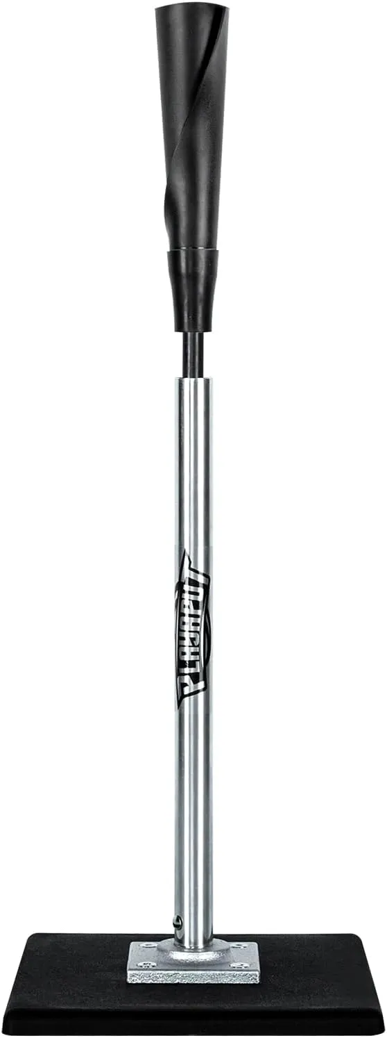 Portable Batting Tee for Baseball/Softball, Height Adjustment from 25-37 inch,Easy Transport Premium Baseball Tee with Rubber Top,Heave Duty Base Hitting Tee for Kids/Youths/Adults