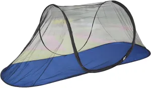 Portable Clear-Top Pop-Up Mosquito Tent with Black Base | Large 78"x28"x28" Dome for Camping & Outdoors | Instant Setup Bug Net​