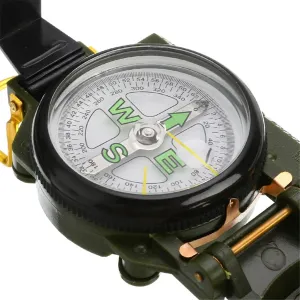 Portable Compass Outdoor Camping Folding Lens Compass Survival Precise Pointing Expedition Tools