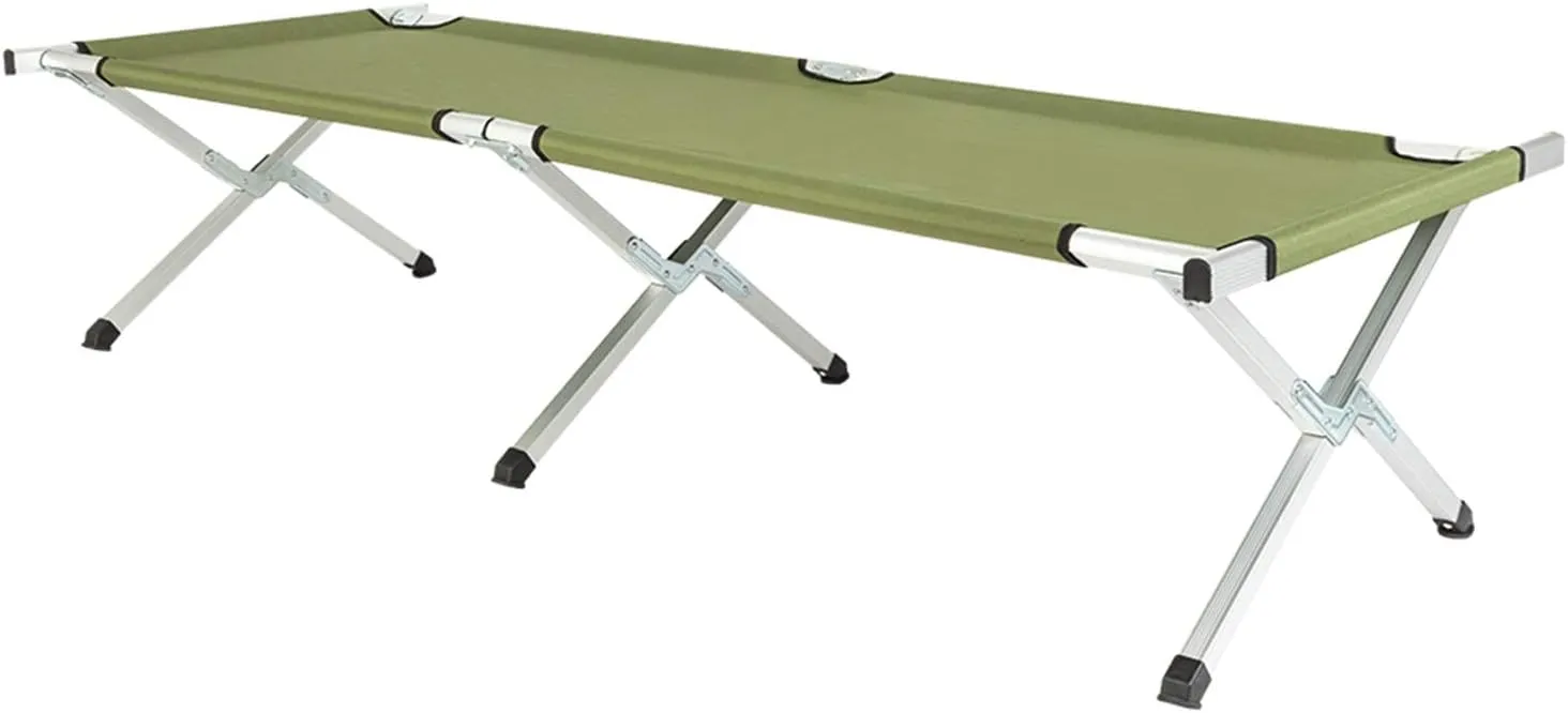 Portable Folding Camping Cot for Adults, Portable Heavy Duty Foldable Camp Bed, Easy Carry Bag for Outdoor Adventures