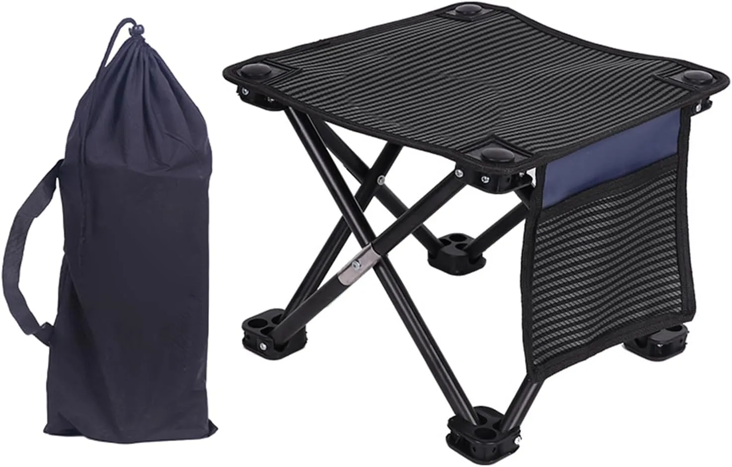 Portable Folding Camping Stool Outdoor Camp Stool Comfortable Seat for Outdoor Activities and Picnics