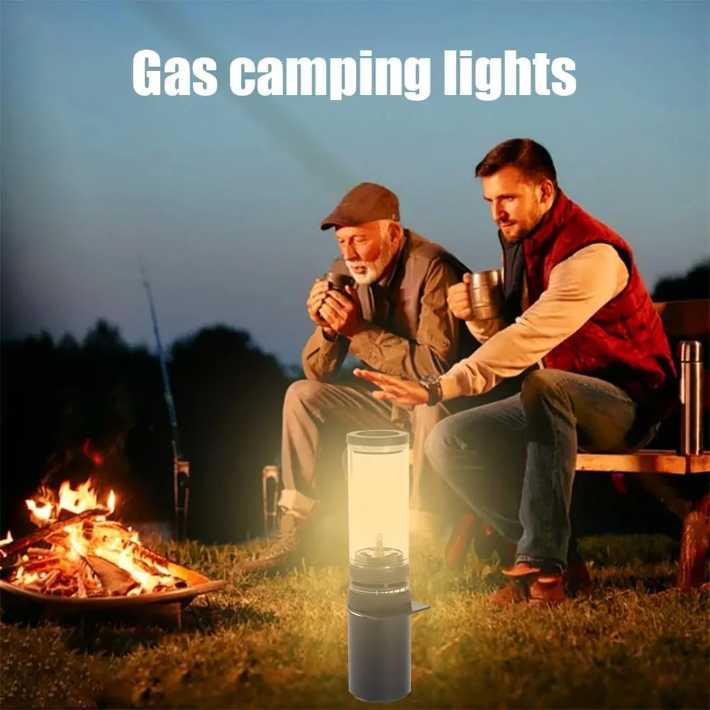 Portable Gas Camping Lantern,Portable Emergency Light,Windproof Tent Gas Lantern,Outdoor Camping Light,Camping Gas Lamp for Outdoor BBQ, Picnic, Camping