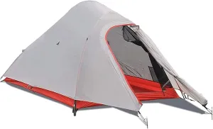 Portable Tent,Outdoor Tent,Lightweight Camping Tent Dome Tent for Camping Single Camping 4 Seasons Tent with Aluminum Alloy Double Deck Outdoor Tent Suitable for Camping Traveli