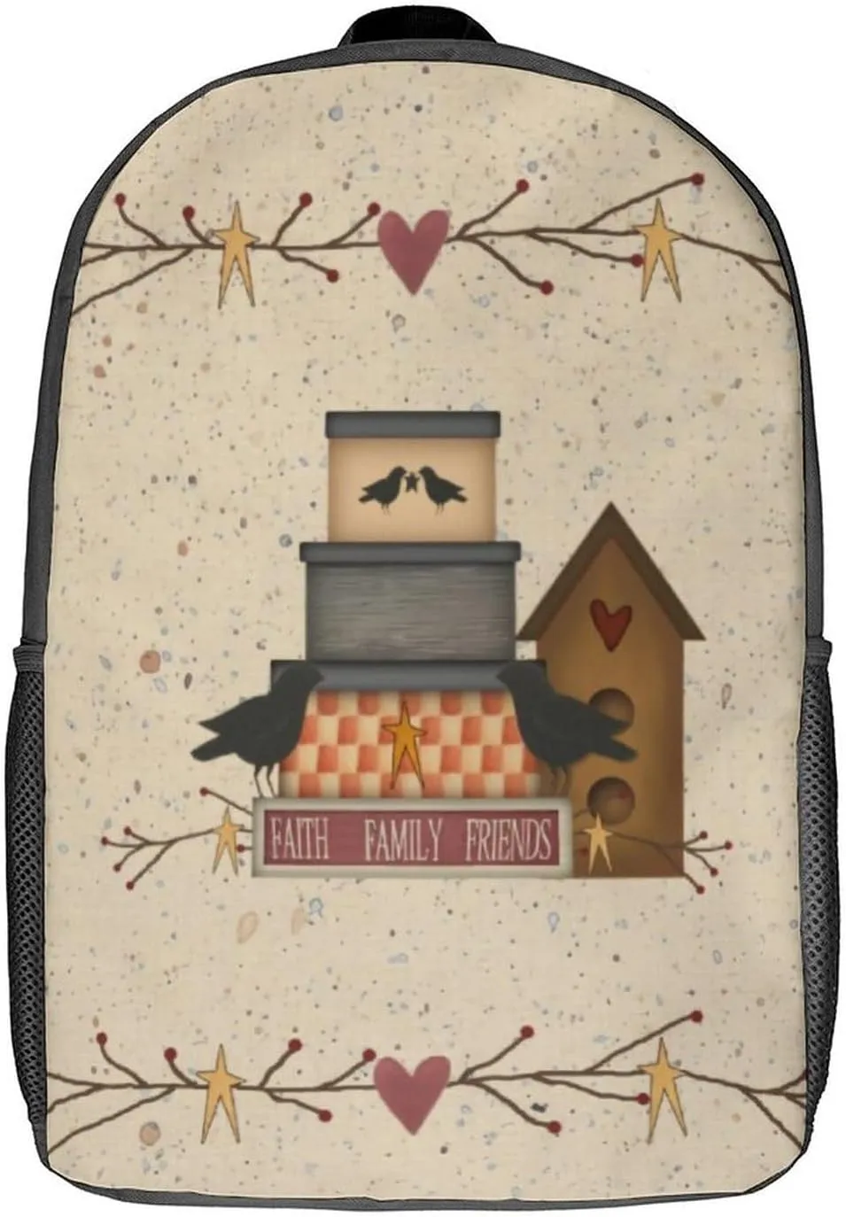 Primitive Faith Family Friends Classic Large Capacity Comfortable Backpack
