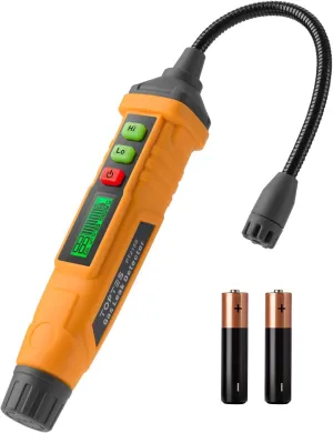 PT210S Gas Leak Detector, Natural Gas Detector with 4-inch Probe, Propane Leak Detector Locating Combustible Gases Like Natural Gas, Methane for Home, Measures%LEL (Incl. Batteries) - Orange