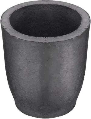 QNK #4 4kg Clay Graphite Crucible for Melting Metal Copper Casting Gold Refining Silver Brass Aluminum Black Foundry Cup