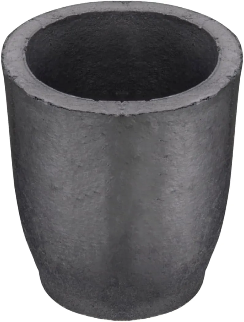 QNK #4 4kg Clay Graphite Crucible for Melting Metal Copper Casting Gold Refining Silver Brass Aluminum Black Foundry Cup