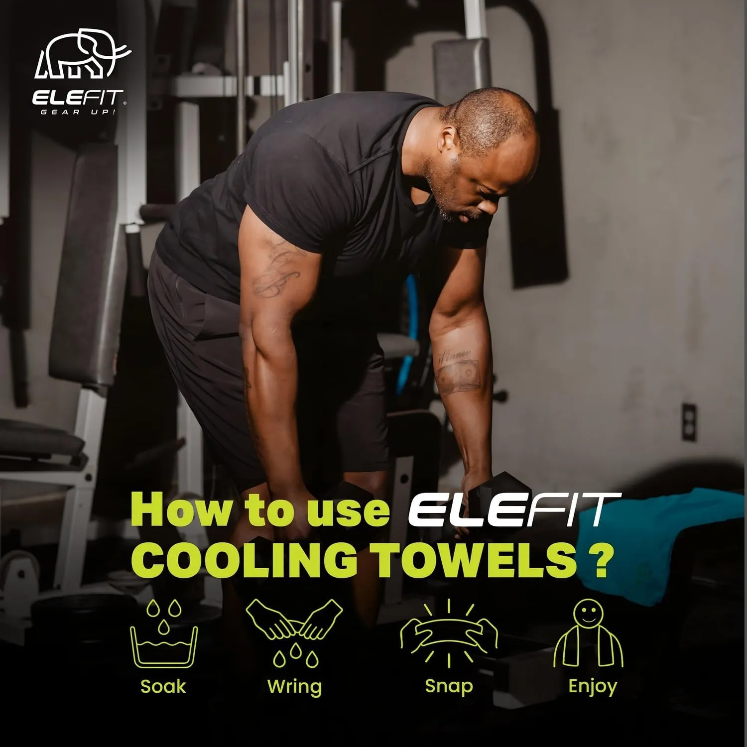 Quick-Drying Cooling Microfiber Gym Towels: Ideal for Comfortable Workout, Running, Yoga, Hiking, Trekking, Walking, Camping, and Family Outdoor Adventures - Lightweight, Portable, Sweat-Wicking