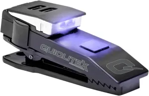 QUIQLITEX I.D. Check, Ultraviolet/White Hands-Free LED Pocket Light, Aluminum & Nylon Plastic Housing (USB Rechargeable)
