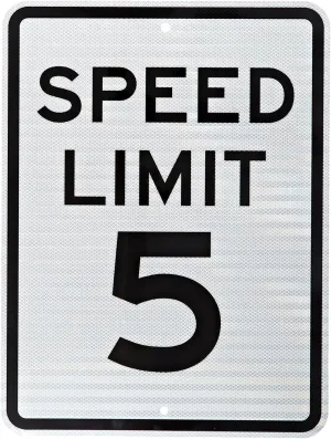 "Speed Limit 5 MPH" Sign by SmartSign | 18" x 24" 3M High Intensity Grade Reflective Aluminum