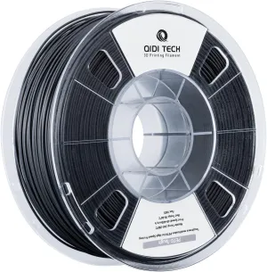 R QIDI TECHNOLOGY PETG-Tough 3D Printer Filament, Toughness PETG Filament 1.75mm, 3D Printing Filament 1kg Spool(2.2lbs), Suitable for Hyper Speed Printing, Fit Most FDM 3D Printer, Black