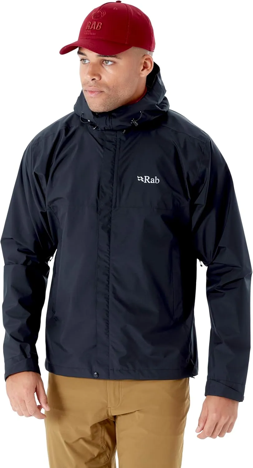 Rab Men's Downpour Eco Waterproof Breathable Jacket for Hiking & Climbing