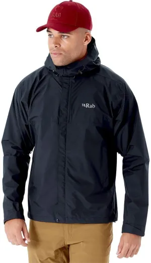 Rab Men's Downpour Eco Waterproof Breathable Jacket for Hiking & Climbing