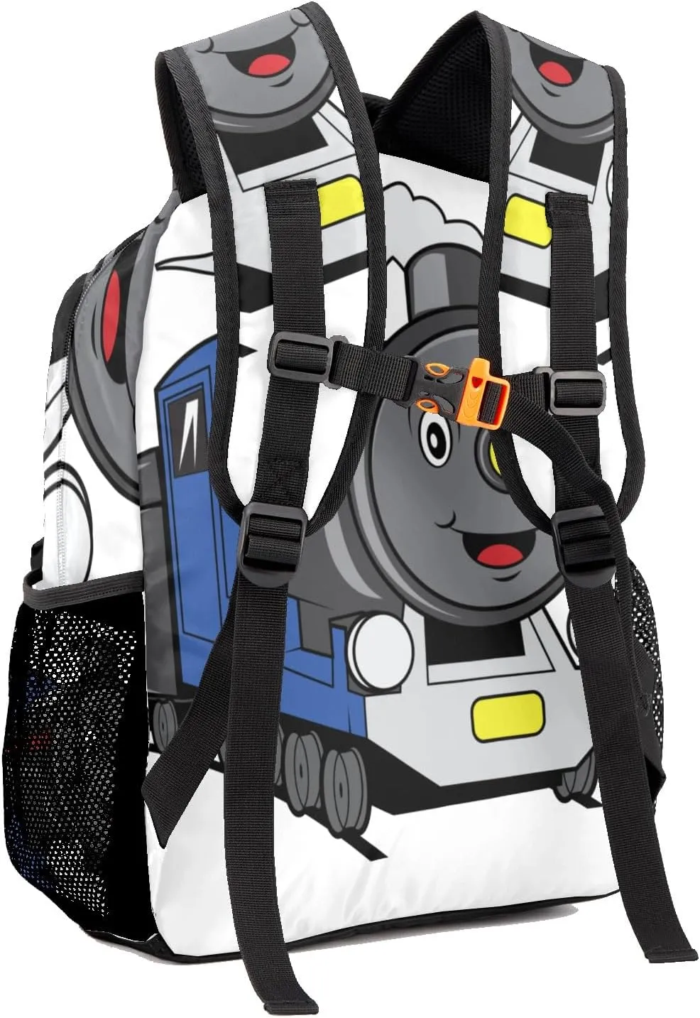 Rail Train Personalized Kids School Backpack Custom Name for Boys Girls Primary Daypack Bookbag Travel Bag
