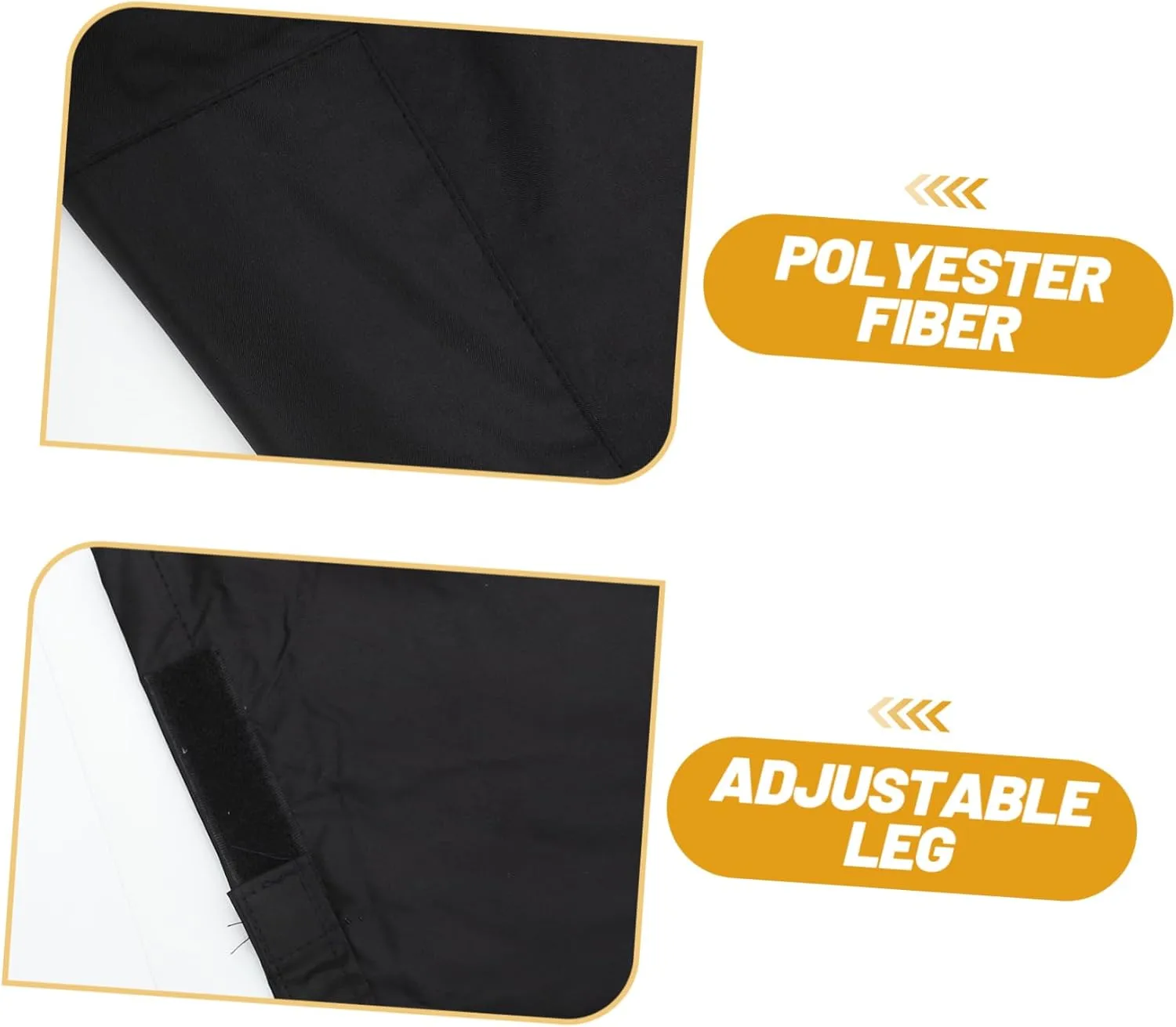 Rainproof Pants for Adults Breathable Double Design for Camping Outdoor Activities Comfortable Elastic Waistband Stain Resistant Black