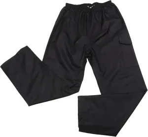 Rainproof Pants for Adults Breathable Double Design for Camping Outdoor Activities Comfortable Elastic Waistband Stain Resistant Black