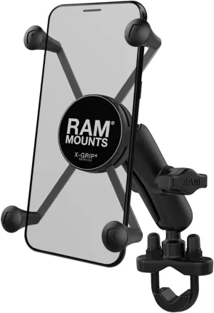 RAM Mounts X-Grip Phone Mount with Handlebar U-Bolt Base RAM-B-149Z-UN7U , Medium Arm for Motorcycle, ATV/UTV, Bike