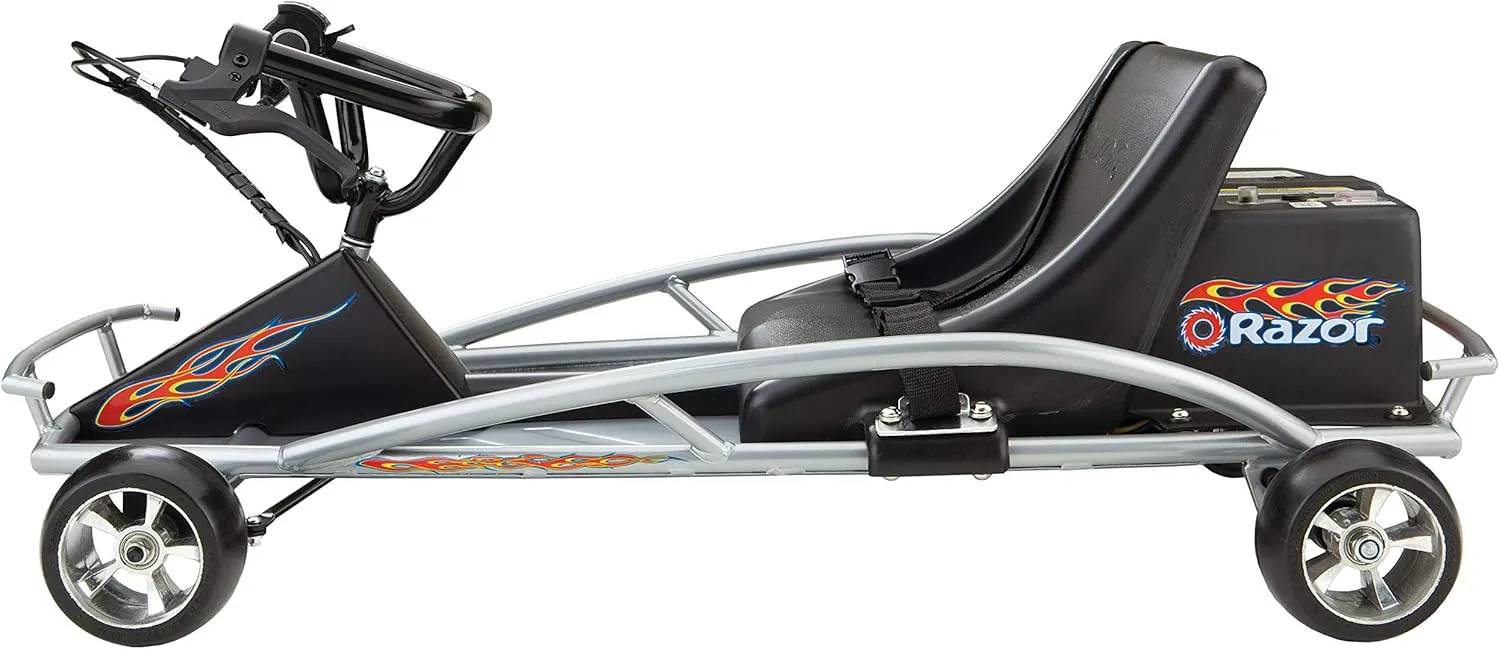 Razor Ground Force - Electric Go-Kart for Ages 8 , Up to 12 MPH, Up to 40 Minutes of Continuous Use, Variable Speed Throttle, 24V Rechargeable Battery