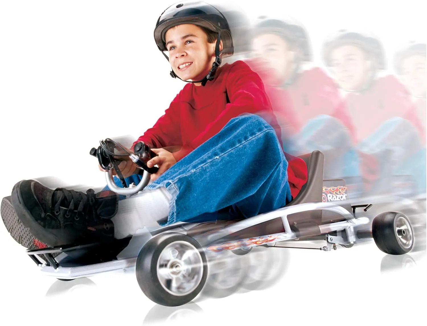 Razor Ground Force - Electric Go-Kart for Ages 8 , Up to 12 MPH, Up to 40 Minutes of Continuous Use, Variable Speed Throttle, 24V Rechargeable Battery