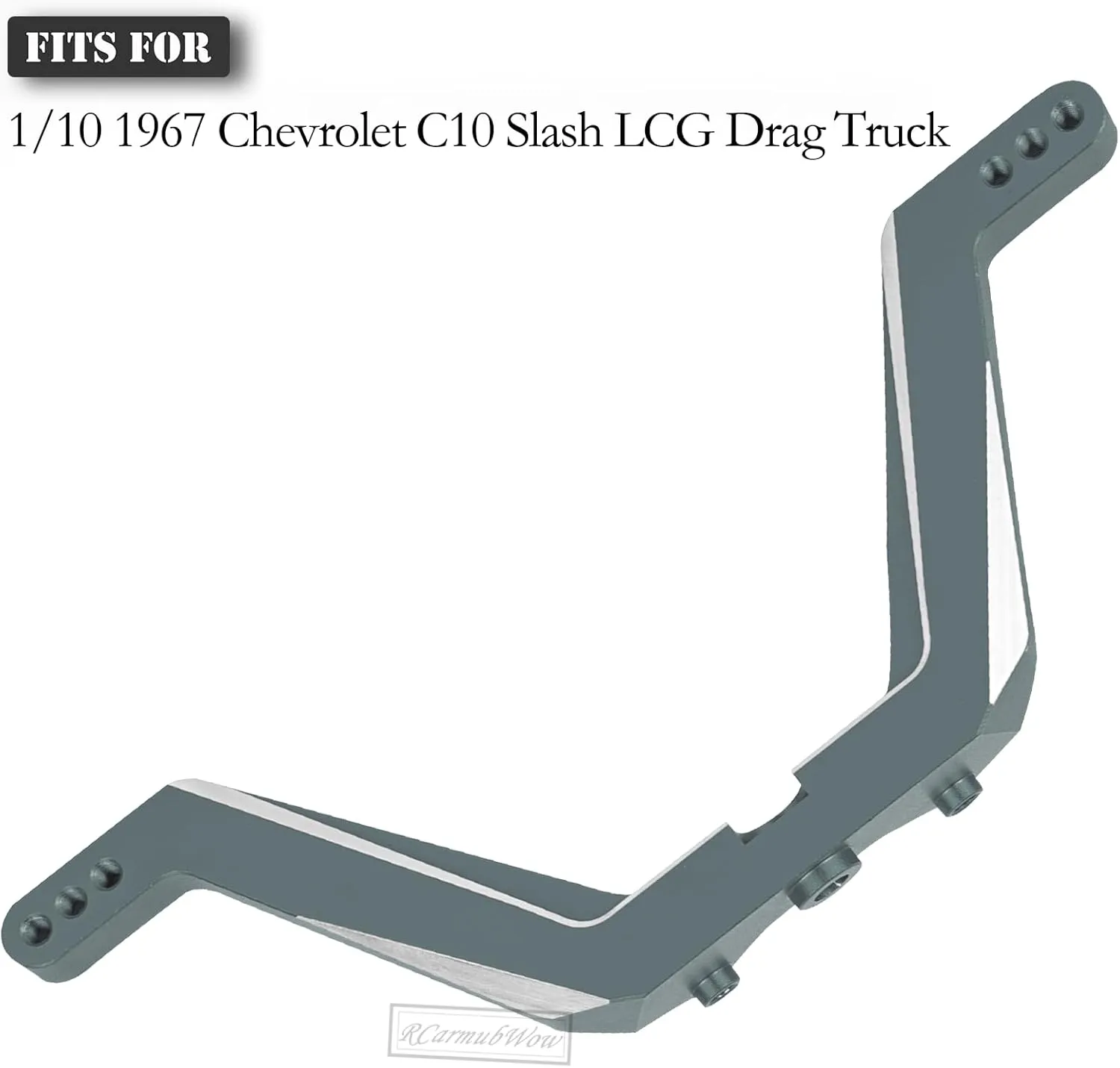 RC Front Shock Vertical Relocator Upgrades Part for 1/10 1967 Chevrolet C10 Slash Drag Truck,Alloy Aluminium Front Shock Relocator Hops Up,Titanium