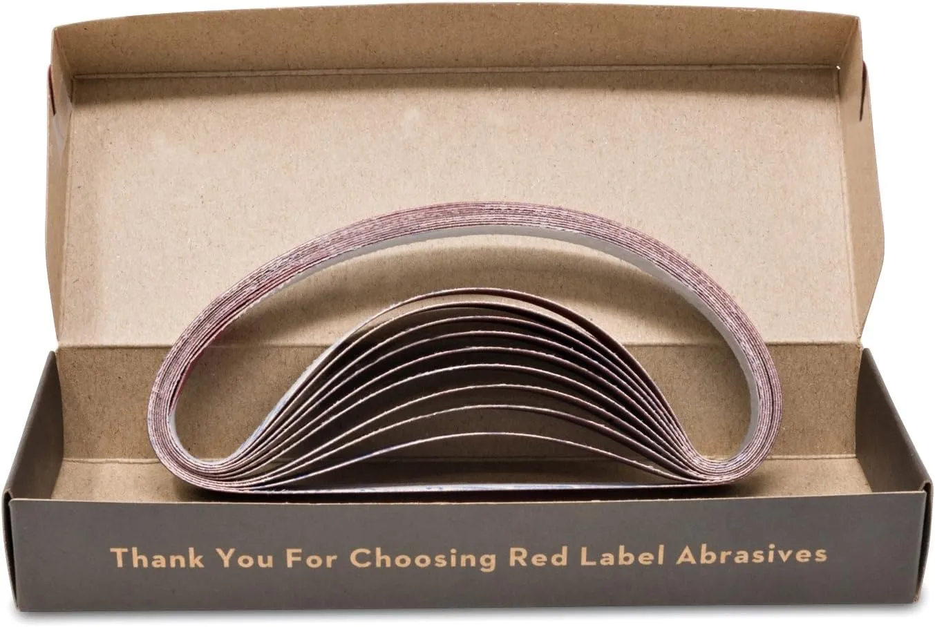 Red Label Abrasives 1/2 X 12 Inch Medium P320 Grit Knife Sharpener Sanding Belts, 10 Pack (Fits Work Sharp Knife & Tool Sharpener)