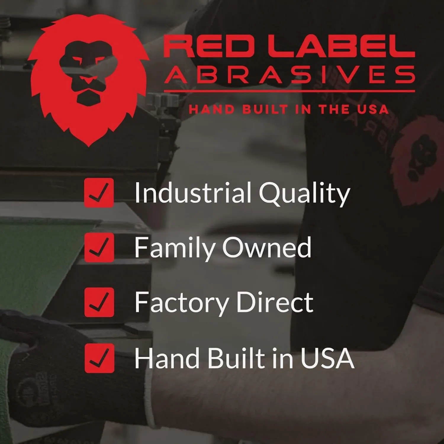 Red Label Abrasives 1/2 X 12 Inch Medium P320 Grit Knife Sharpener Sanding Belts, 10 Pack (Fits Work Sharp Knife & Tool Sharpener)