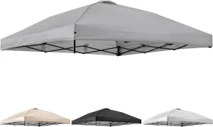 Replacement Top, 10x10 Instant Canopy Tent Cover with Air Vent for Straight Leg Canopy Tent Top Only (Gray)