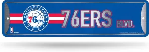 Rico Industries NBA Metal Street Sign Metal Street Sign 4" x 15" Home Décor - Bedroom - Office - Man Cave