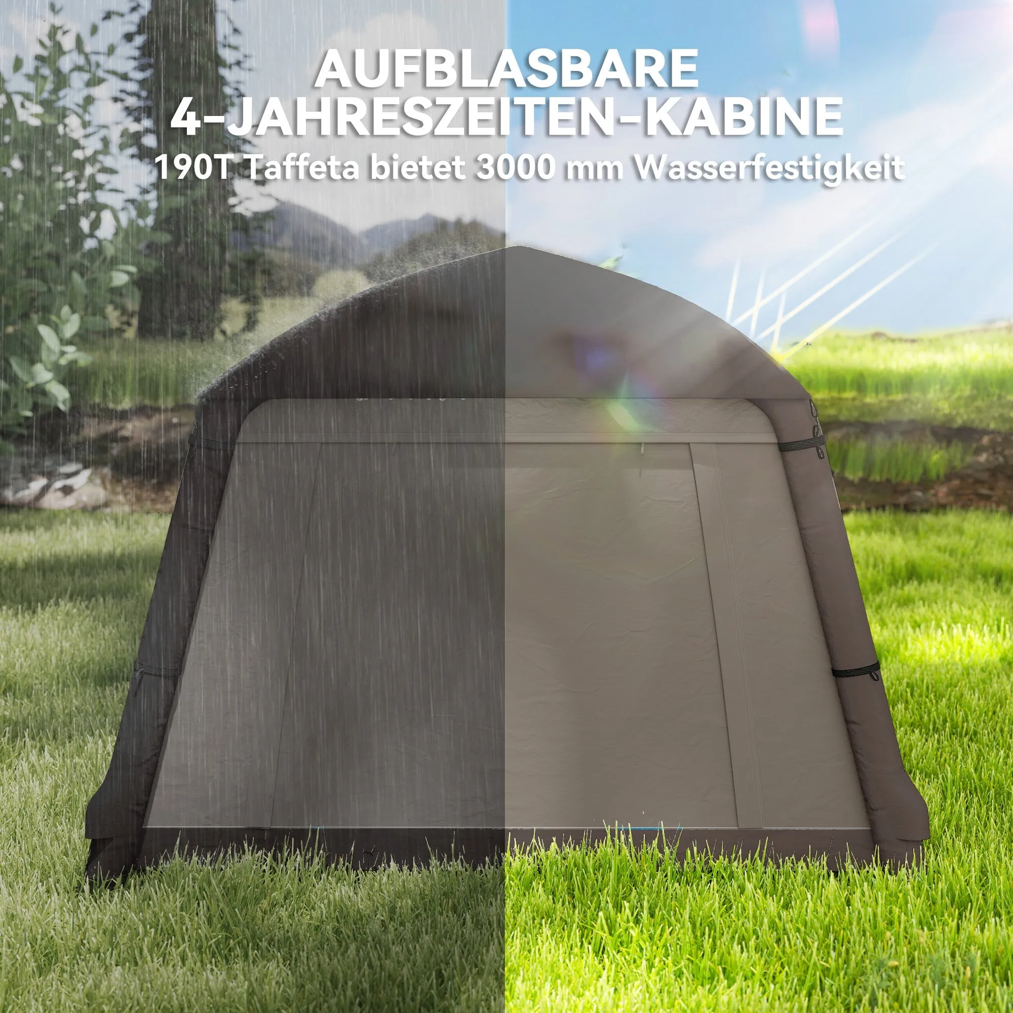 Rootz Inflatable Camping Tent 1-2 People - Outdoor Tent - Family Tent - Waterproof - 210x210x160cm
