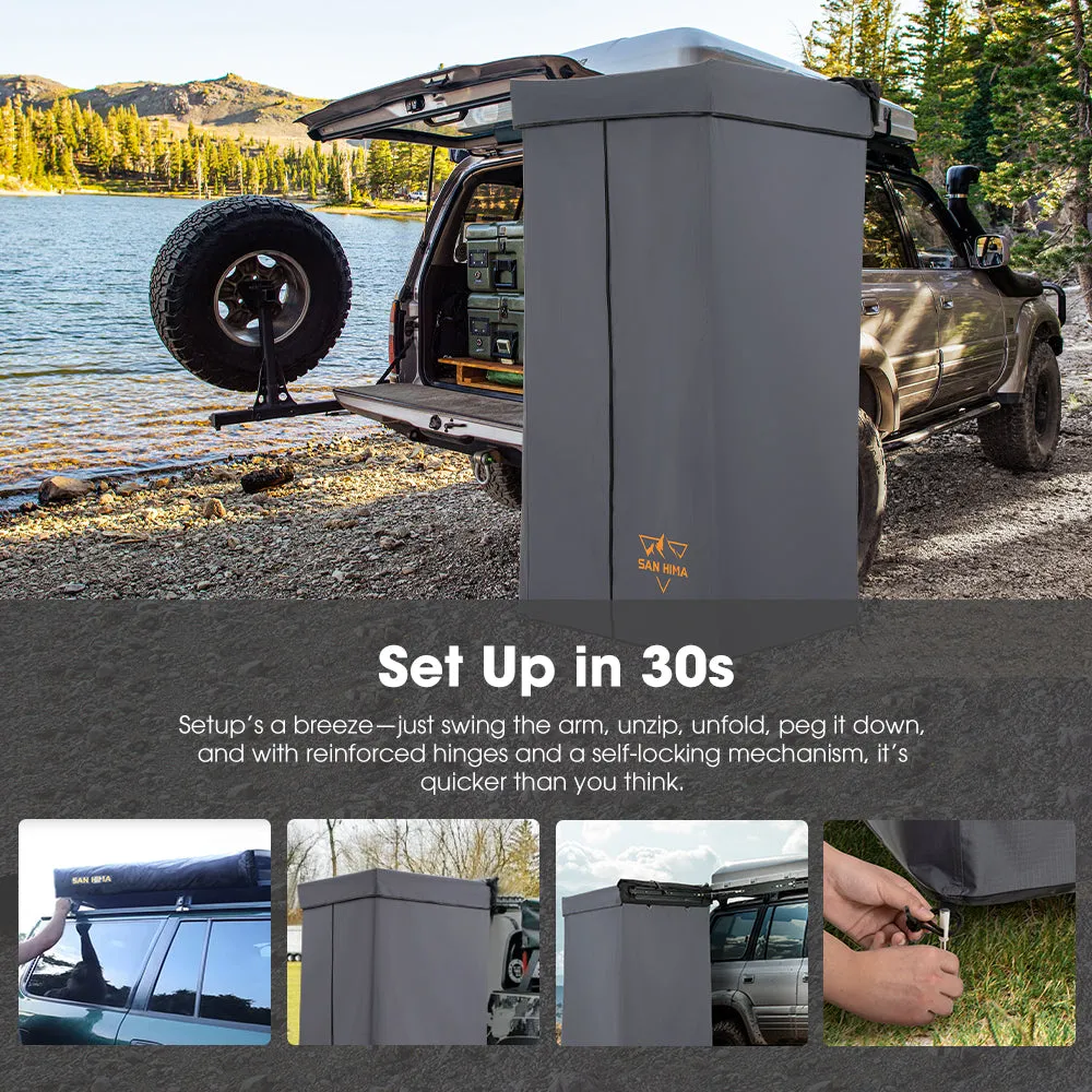 San Hima Shower Awning Instant Ensuite Tent Fold-Out Camping Change Room Toilet