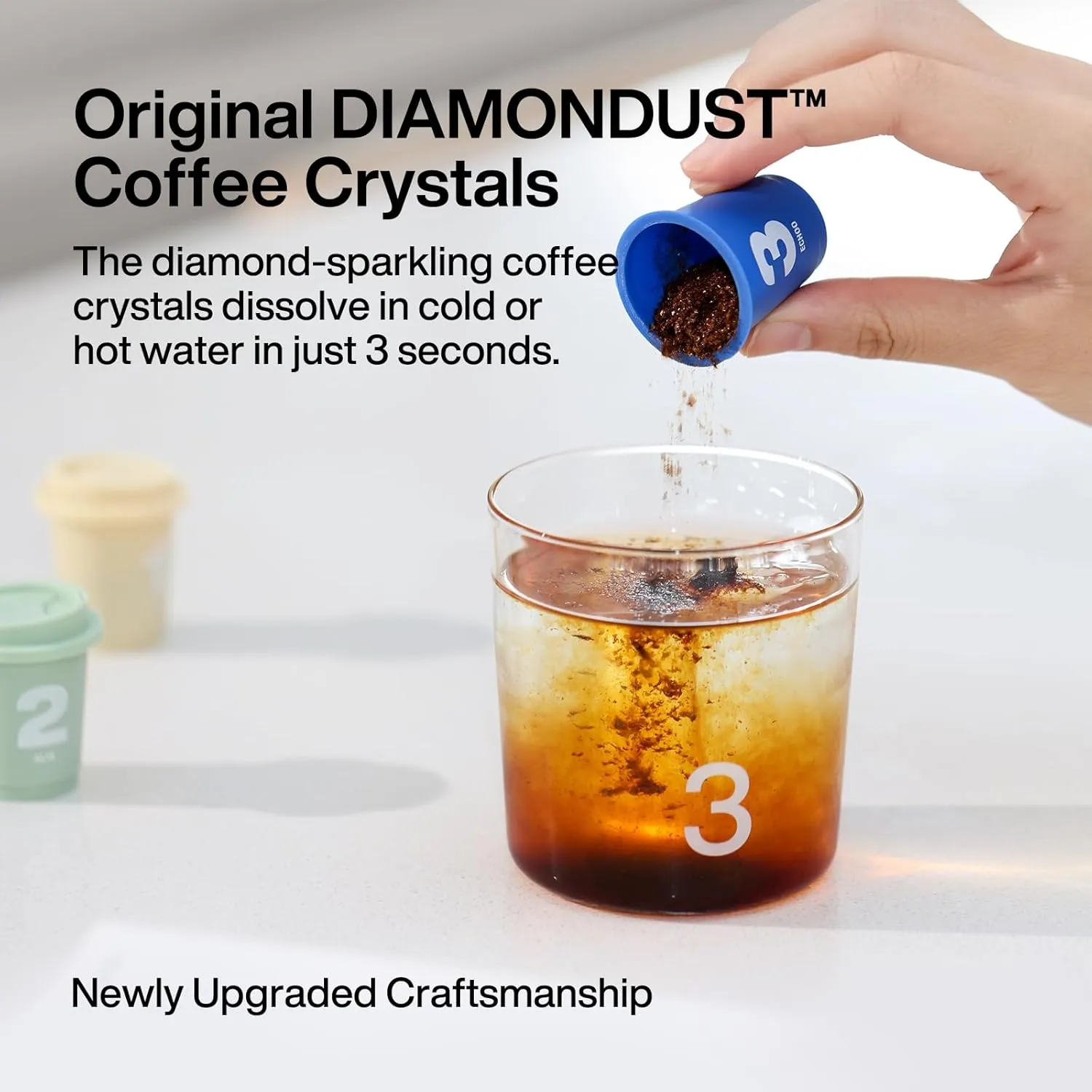 SATURNBIRD Coffee Instant Cold Brew, Dark Roast (NO.5), 100% Arabica, Enjoy Cold/Hot, 24 Single Serves Perfect for Iced Coffee, Camping, Travel, Home, Office