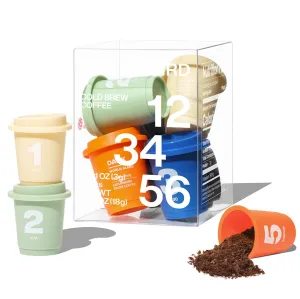 SATURNBIRD Premium Instant Coffee Cold Brew, 6-Flavor Sampler Variety Pack, Light | Medium | Dark Roast, Enjoy Iced/Hot, 100% Arabica, Perfect for Camping On-the-go, 6 Count
