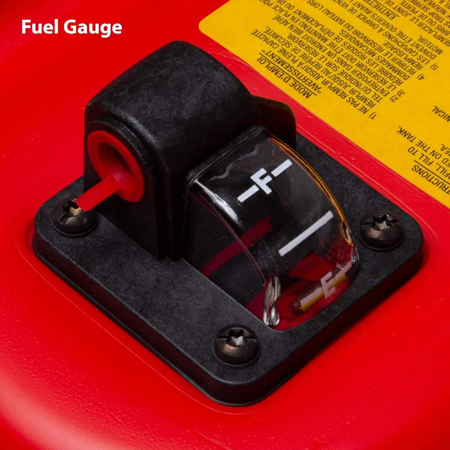 Scepter 9 Gallon Portable Marine Gas Can, Boat Fuel Tank, 2-Way Vented Cap, Built-In Fuel Gauge and Pick-Up, Handles, EPA & CARB Compliant, Rectangular, 14.38"L x 23"W x 11.5"H (08667)