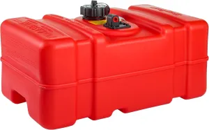 Scepter 9 Gallon Portable Marine Gas Can, Boat Fuel Tank, 2-Way Vented Cap, Built-In Fuel Gauge and Pick-Up, Handles, EPA & CARB Compliant, Rectangular, 14.38"L x 23"W x 11.5"H (08667)