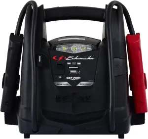 Schumacher SJ1330 1000 Peak Amp Jump Starter and Air Compressor with 12V USB Portable Power Ports
