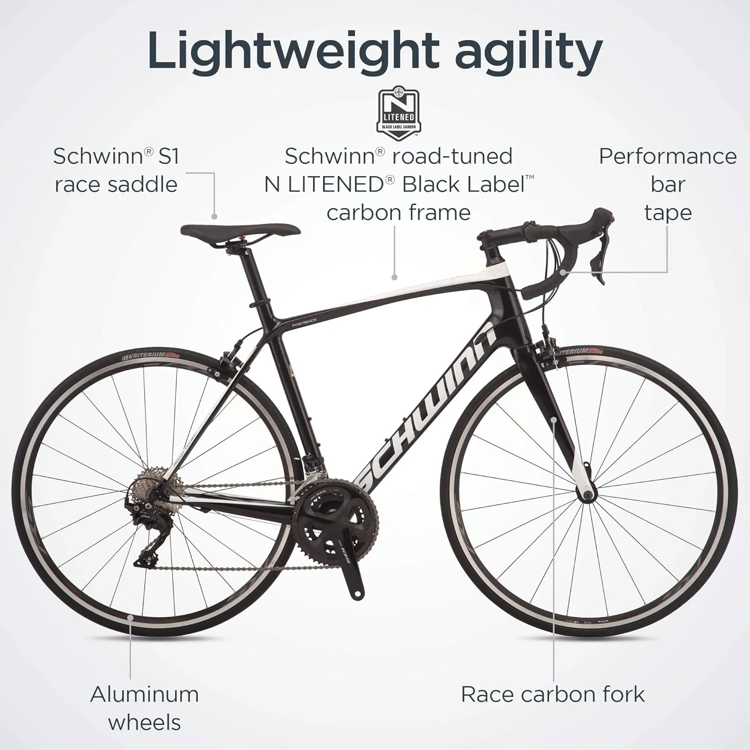 Schwinn Fastback Road Bike, Performance Road Bike for Advanced to Expert Riders, 22-Speed Drivetrain with 700c Wheels, Aluminum or Carbon Fiber Frame Options