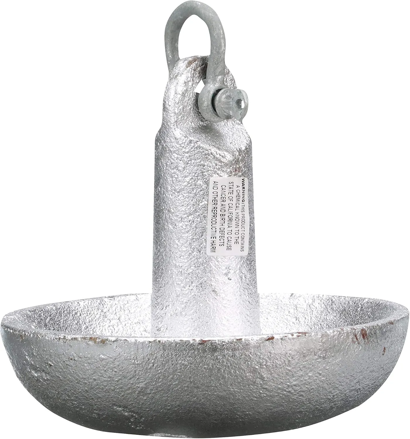 Seachoice Mushroom Anchor, Cast Iron, Aluminum-Painted Silver