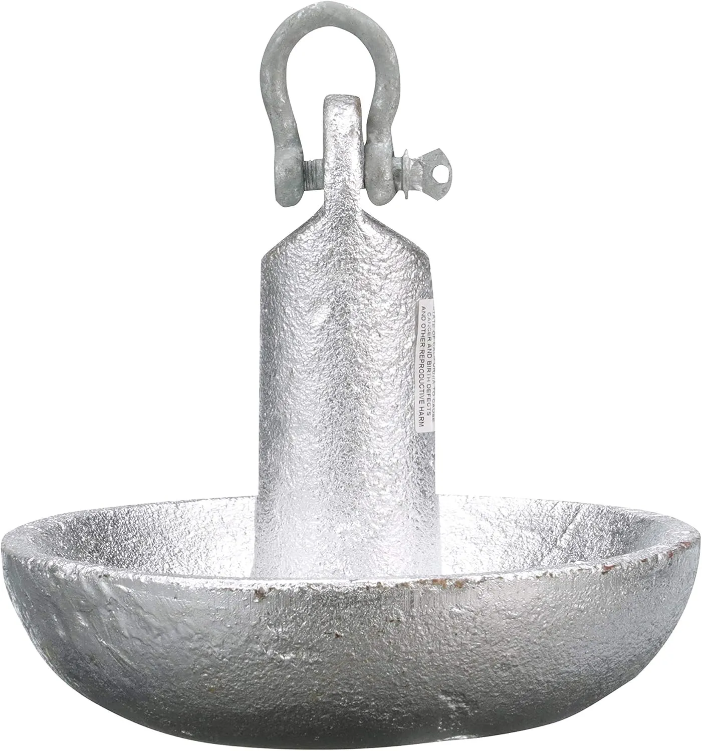 Seachoice Mushroom Anchor, Cast Iron, Aluminum-Painted Silver
