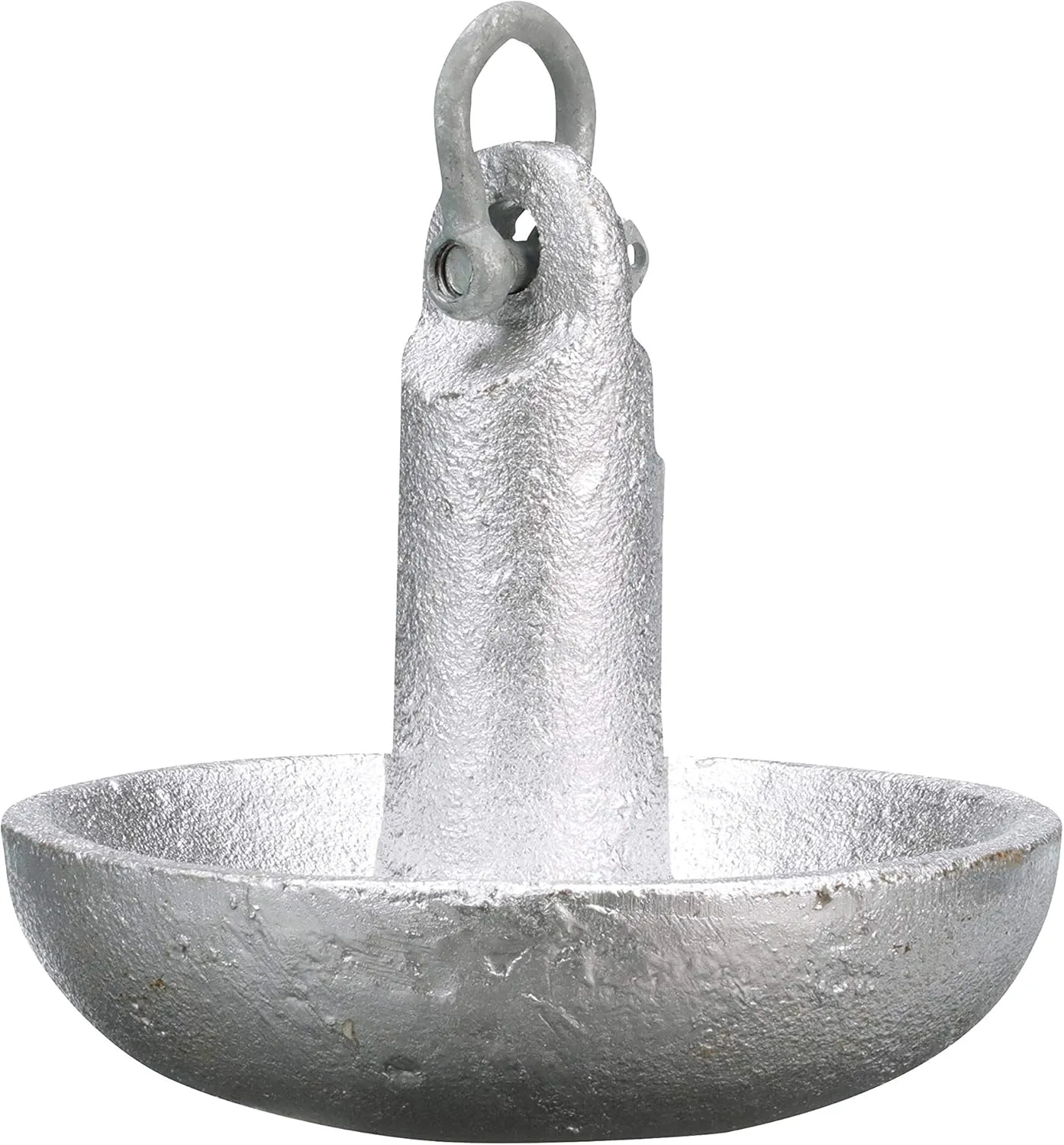 Seachoice Mushroom Anchor, Cast Iron, Aluminum-Painted Silver